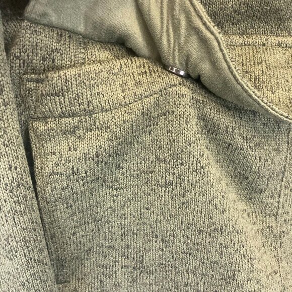 Eddie Bauer Heathered Green Zip Up Sweater Jacket Womens 2XL Fleece Lined Pocket - Picture 9 of 16